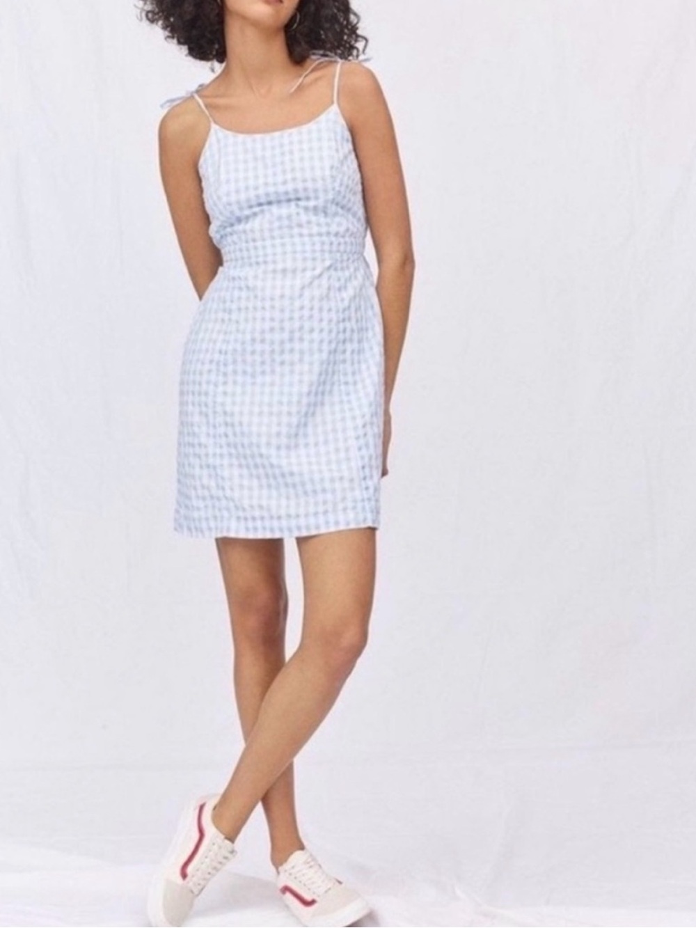 Madewell gingham mini dress sz 00